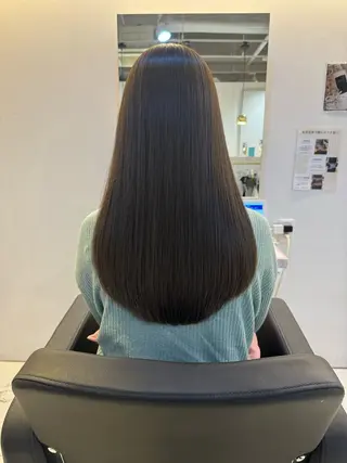 ロング 髪質改善&縮毛矯正 池本　有宏のヘアスタイル