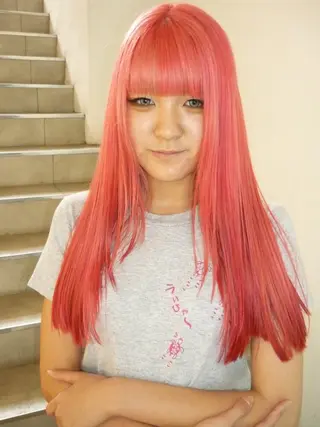 ミディアム カラー 🌟暖色系ハイトーン 🌟AIのヘアスタイル