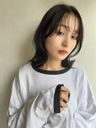 ミディアム 🍃透明感スタイル yu-ka🍃のヘアスタイル