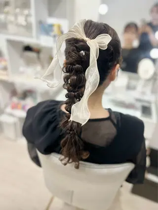ロング ヘアセット/メイク 佐野 妃都美のヘアスタイル