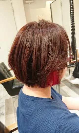 ミディアム カラー ACROあべの店所属・艶カラー/インナー /グラデ/大西小百合のヘアスタイル