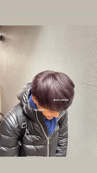 カラー メンズ MARIO HAIR DESIGN所属・艶カラー/カット 🌒Ameriのヘアスタイル