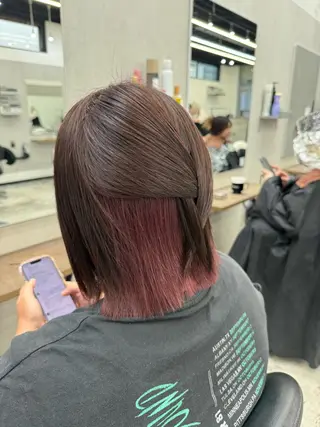 ミディアム カラー ✨カット1100円/ カラーYudai✨のヘアスタイル