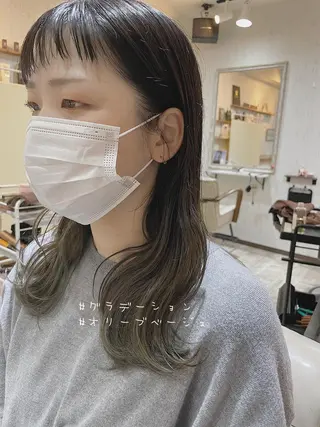 セミロング カラー 【垢抜け大人髪】 TIARA西山のヘアスタイル