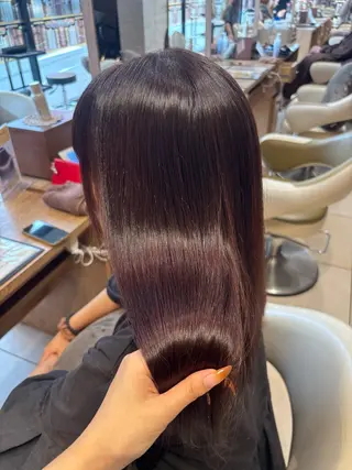 ロング カラー 田中 優衣のヘアスタイル