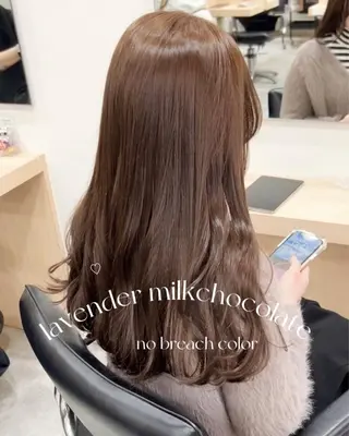 ロング カラー misaki🩰🤍 まろみ透け感カラーのヘアスタイル