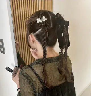 ヘアアレンジ moon/髪質改善/ ブリーチ/レイヤー☪のヘアスタイル