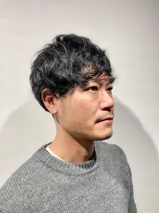 ショート パーマ メンズ メンズ特化💥荻窪 No.1柴田憲秀のヘアスタイル