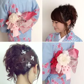 ミディアム ヘアアレンジ KANA カナのマツエク・マツパデザイン