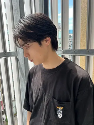メンズ 横浜で一番パーマ 巻いてます田中ですのヘアスタイル