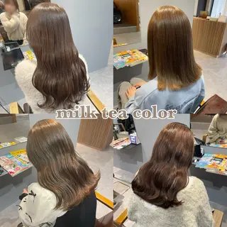 ロング Mimi🎀 ブリーチなしＷカラーのヘアスタイル