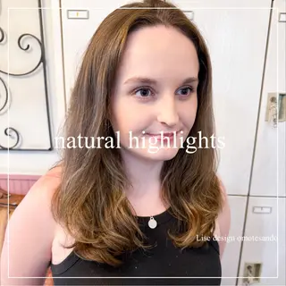 セミロング カラー パーマ ヘアアレンジ メンズ 表参道Lise おおいしおりのヘアスタイル