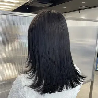 セミロング カラー sawaka🪽うる 艶カラー/レイヤーのヘアスタイル