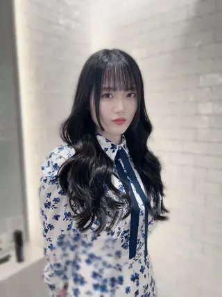 ロング カラー &chaLme   心斎橋所属・emi/髪質改善/ 韓国風/艶カラーのヘアスタイル