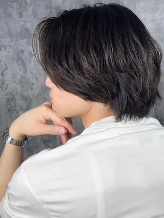 ミディアム 澤田 亮之介のヘアスタイル