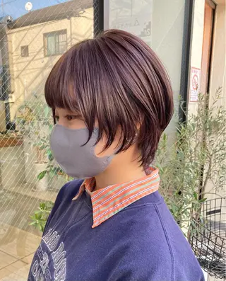 ショート カラー Chlan岡本所属・Chlan岡本 坂本朱樺莉のヘアスタイル