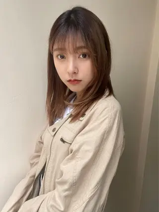 セミロング カラー hiromu/ レイヤー/暗髪/渋谷のヘアスタイル