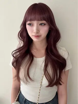 ロング カラー HIMARI/レイヤ ー/透明感カラー🤍のヘアスタイル