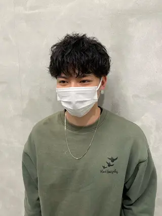 ショート パーマ 村山 豪歩のヘアスタイル