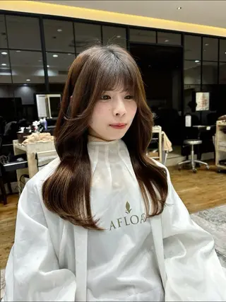 ロング 透明感🫧 佐藤歩夢のヘアスタイル