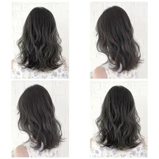 ミディアム カラー KIZU 髪質改善 オカルト怪談のヘアスタイル