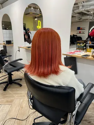 ミディアム カラー ベージュカラー 新潟/万代/井上佑のヘアスタイル