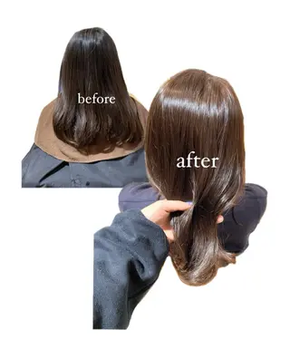 カラー 上野 莉菜のヘアスタイル