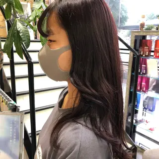 ロング カラー ヘアアレンジ チャンモリパーマ/韓 国/Minami🦋のヘアスタイル