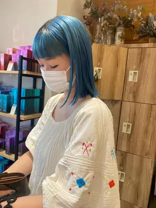 ミディアム カラー ヘアアレンジ パーマ指名No1 /namiのヘアスタイル