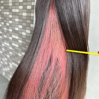 ロング カラー インナーカラー指名 No.1菊池柊真のヘアスタイル