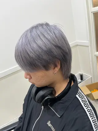 カラー メンズ ハイトーンカラー 🦄レイヤーカットのヘアスタイル