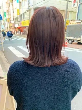 ロング カラー ハイトーン/カラー /縮毛矯正/松田健佑のヘアスタイル