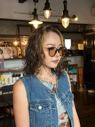ミディアム パーマ 🦖ノザワ リンカ🦖のヘアスタイル