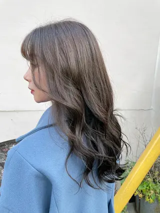 ミディアム カラー パーマ ヘアアレンジ メンズ キッズ ネイル マツエク・マツパ カラー特化サロン Eir心斎橋のヘアスタイル