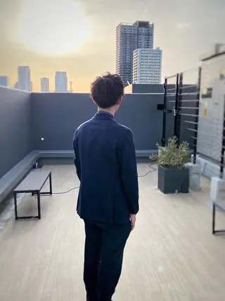 ショート カラー パーマ メンズ MENS  FEEL南森町所属・佐藤 達郎のヘアスタイル