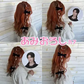 ヘアアレンジ なな/シェービング /カラー/アレンジのヘアスタイル