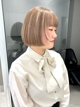 ショート カラー すぎもと さき⚡️ 朝ラク・*パーマのヘアスタイル