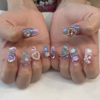 ネイル 💎🐰 saki. m 🐰💎のネイルデザイン