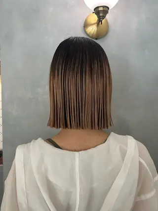 ショート カラー 🦖ミニボブ/ボブ /MOEKA🦕のヘアスタイル