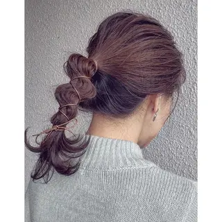 セミロング カラー ヘアアレンジ 髪質改善サロン🍃 AIRI のヘアスタイル