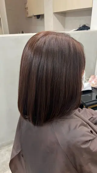 ミディアム パーマ 猪口 純のヘアスタイル