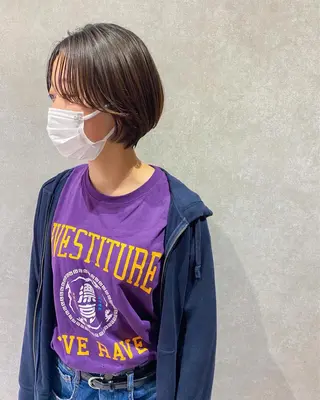 ショート カラー 韓国風デザイン 💐MIZUKI💐のヘアスタイル