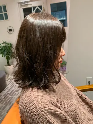ミディアム パーマ moon  ticobrae所属・こくしょう れいかのヘアスタイル