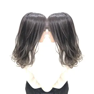 セミロング カラー 髪質改善特化サロン ICONIQ天神店のヘアスタイル