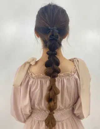 ロング ヘアアレンジ ash 志木南口店 りなのヘアスタイル