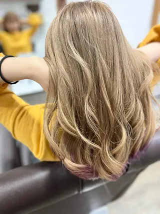 ロング カラー olino【西田辺】 KAORIのヘアスタイル