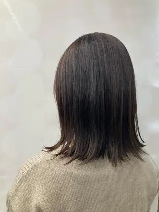 ミディアム カラー ブリーチ&似合せボブ 田中寛十のヘアスタイル