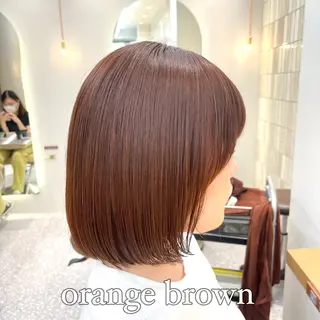 ミディアム カラー ✨縮毛矯正　韓国ヘア レイヤー✨大濱快斗のヘアスタイル