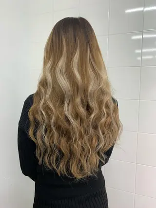 ロング カラー とも🏆プルエクステ /髪質改善🏆渋谷のヘアスタイル