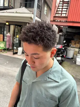 ショート パーマ メンズ 🔥メンズヘア/ 🔥表参道/谷口泰基のヘアスタイル